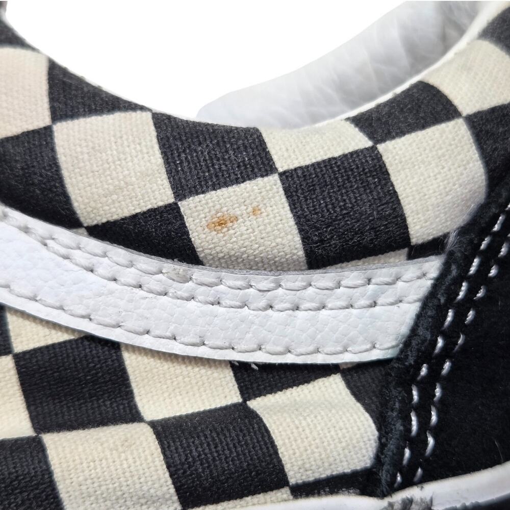 Vans Old Skool Checkered Low Top Skate Shoes Black White Women’s 8.5 Men’s 7 - Picture 12 of 13